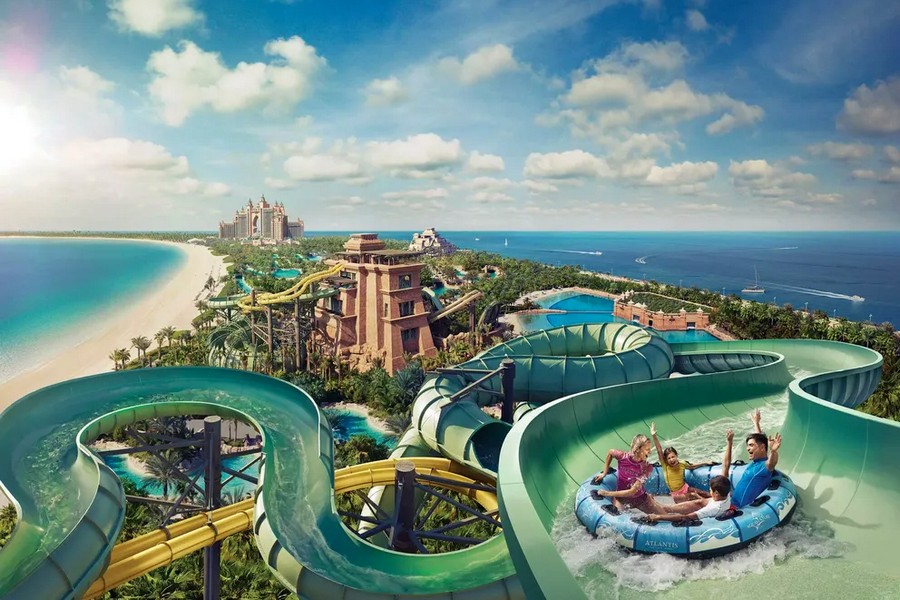ОАЭ: Дубай, Atlantis The Palm, аквапарк Aquaventure