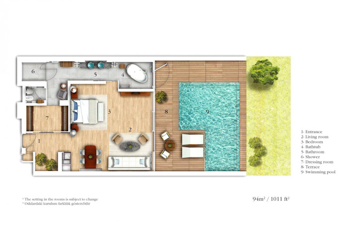 Mandarin Junior Suite with Private Pool