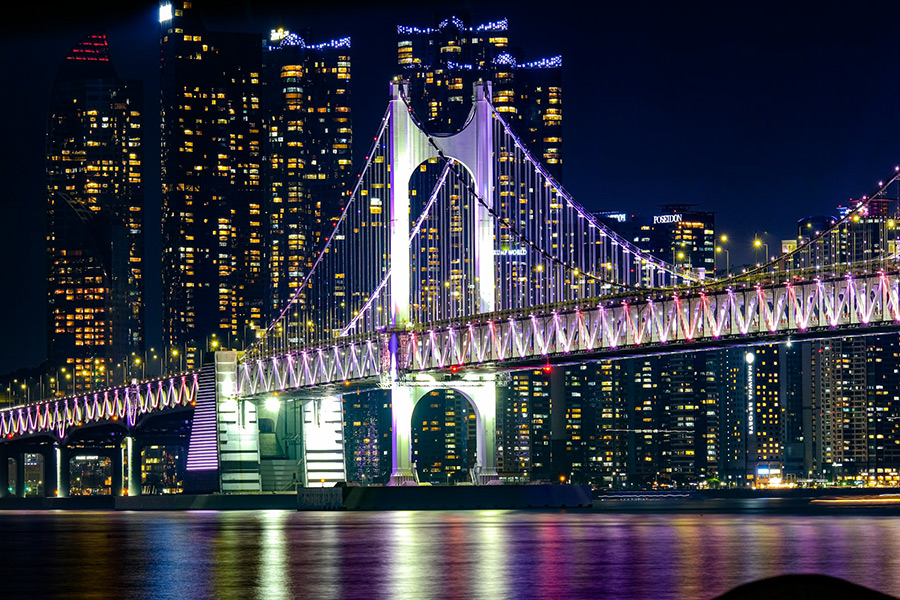 Южная Корея: Пусан, Алмазный мост