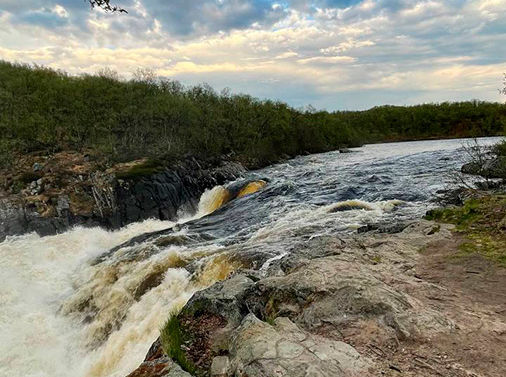 Россия: Мурманск, водопады Кольского