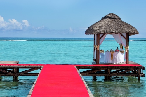 Маврикий: Hilton Mauritius, церемонии на пляже