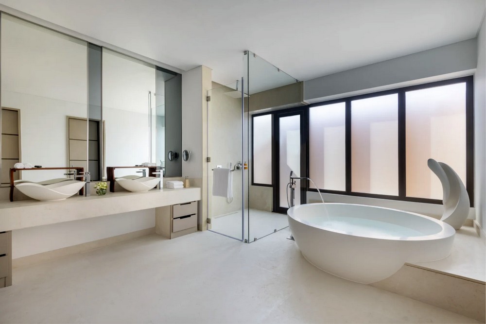 Катар: отель Zulal Wellness Resort by Chiva Som, ванная