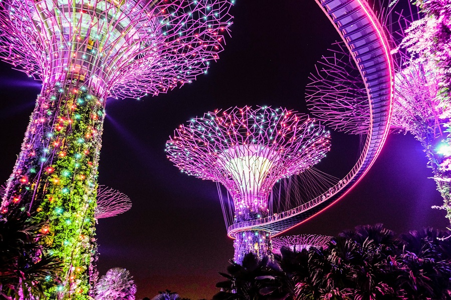 Сингапур: парк The Gardens by the Bay