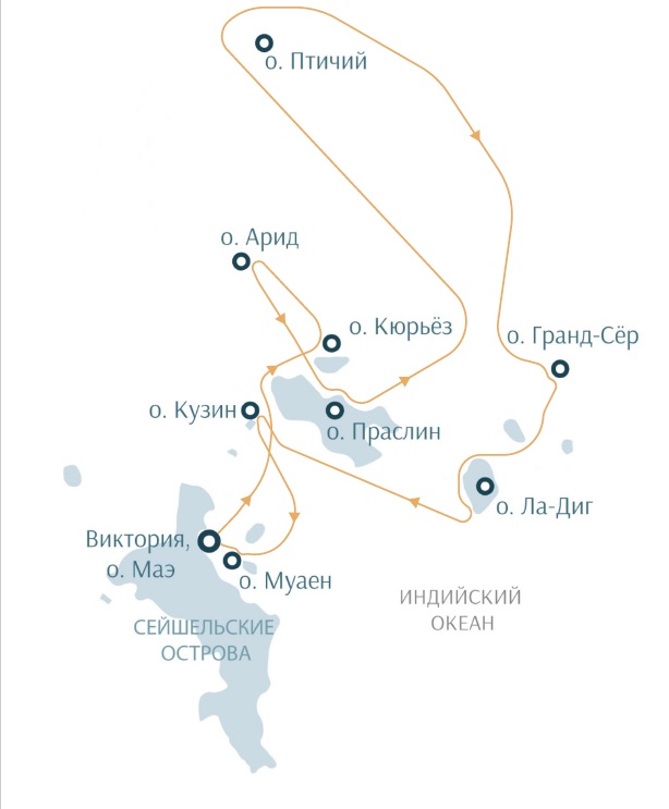SH Diana: карта маршрута
