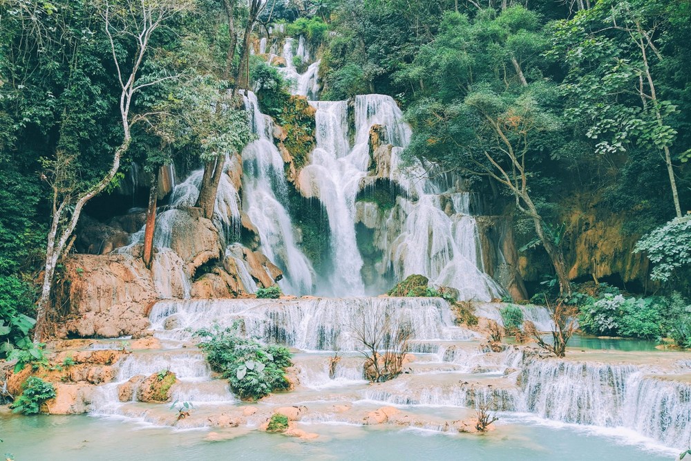 Лаос: Луанг Прабанг, водопады