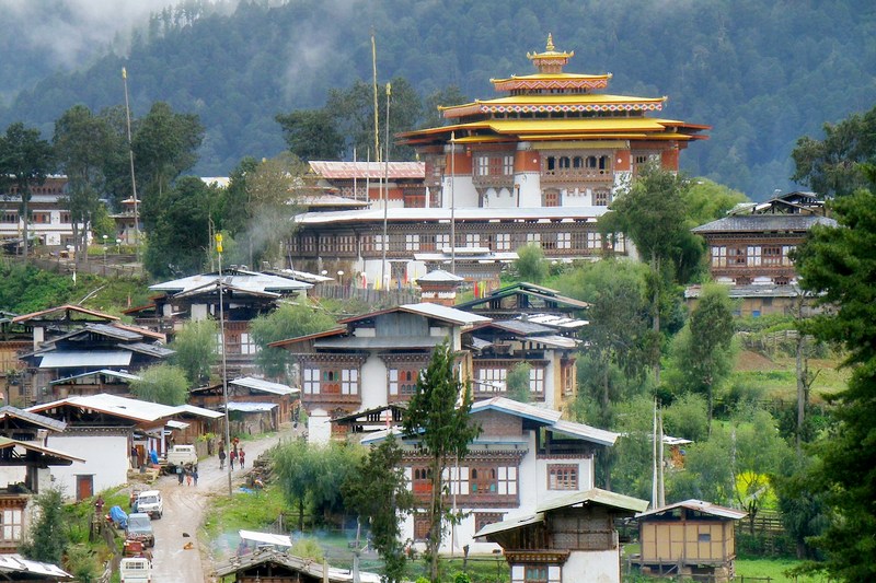 Бутан: Побджикха, монастырь Гангтей