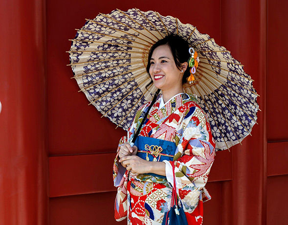 Япония: традиционное кимоно